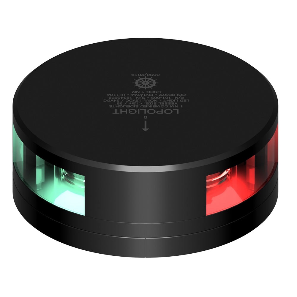 Lopolight Combined Sidelight 1NM Black Housing wFB Base 101003FBB